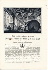Magazine Ad - 1929 - AT&T / Bell System - 1800 conversations
