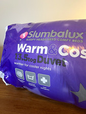 Slumbalux Warm & Cosy 13.5 Tog Hypoallergenic Double White Duvet