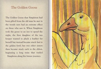 2019 Goodwin Champions Grimm's Fairy Tales Sketch Booklet Golden Goose