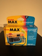 Kodak MAX Waterproof Single Use Disposable Waterproof 35mm Camera Vintage New
