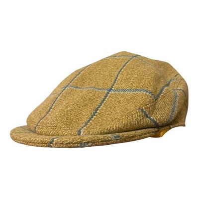 Joules Flatcap Gr. 60 beige Countryman Tweed Mütze Windowpane Outdoor Country