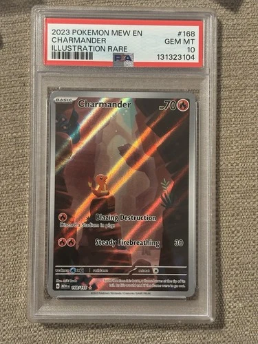 Pokémon TCG Charmander Scarlet & Violet 168/165 PSA 10