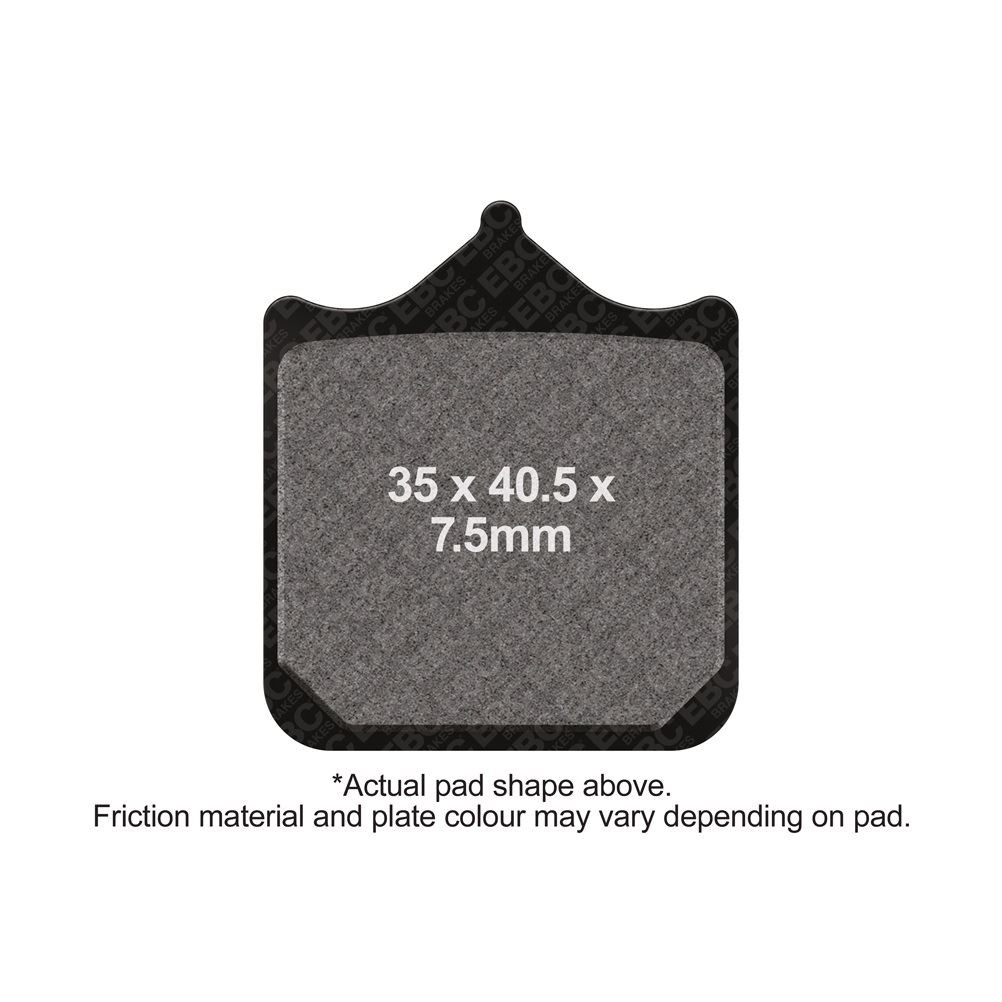 EBC Extreme Pro HH Brake Pad Set Front Left for Husqvarna STR 650 CRC 2007