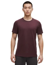 NWT LULULEMON Mens Metal Vent Short Sleeve Goodnight Plum M L XL XXL $78