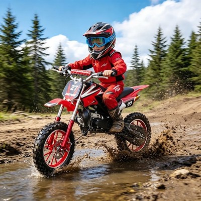 2-Stroke Apollo Kids Dirt Bike - Children's Off-Road Motorcycle, Mixed Fuel (Gas