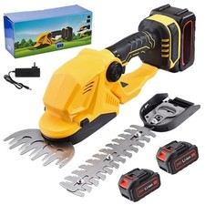 2 in 1 Electric Hedge Clippers/Grass Trimmer with 2  24V 13000mAh