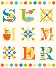 Here Comes the Sun Summer Panel Fabric by Riley Blake