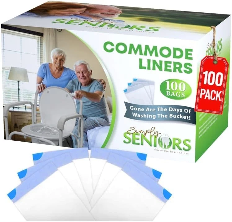 100 Leak-Proof Portable Commode Toilet Bags for Seniors - Easy Disposal Solution - Image 3 of 4