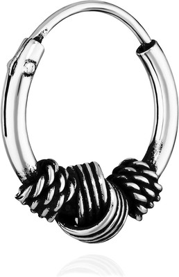 Einzel 925 STERLING SILBER Keltische Celtic Gothic Creole 10mm 7304
