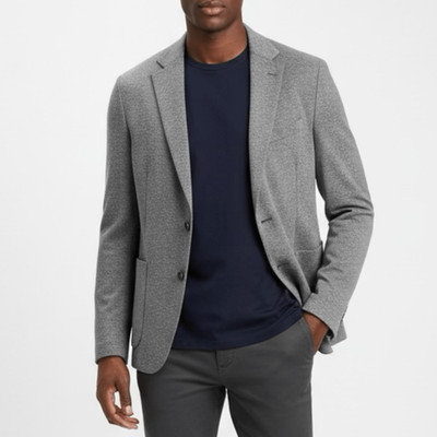 NWT LAB by PAL Zileri patch-pocket knitted gray blazer US size 42/Large (Italian