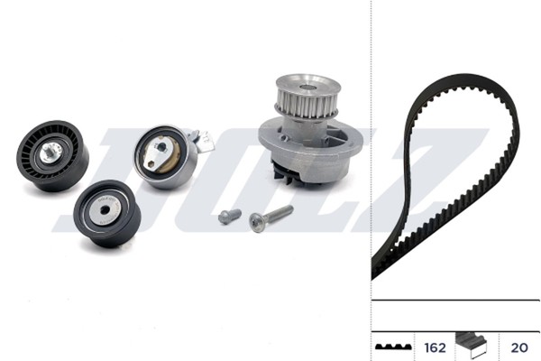 Dolz Wasserpumpe + Zahnriemensatz KD067 FüR Astra T98 Opel Zafira CC Caravan 16V-image