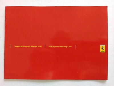 2007 FERRARI F430 SPIDER OWNER'S MANUAL SET OEM. FREE PRIORITY USA