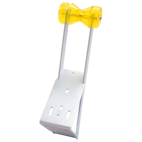 Universal Boat Trailer Winch Stand Seat Steel With Yellow Roller For Winch Posts - Picture 2 of 14