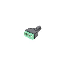 4 Pole 3.5mm Stereo Phone Audio AUX FeMale Plug Connector Adapter To Terminal