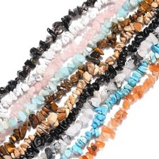 Z  Free form Gemstone Chips Beads Natural Gemstone lg strand you pick 2 STRANDS