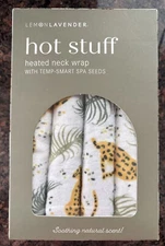 Hot Stuff Lemon-Lavender Heated Neck Wraps NEW Hot Or Cold Pain, Stress Therapy