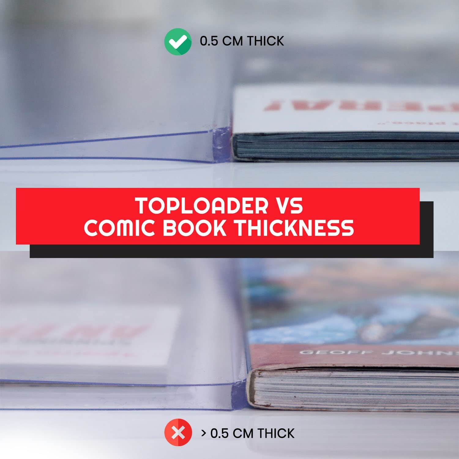 Comic Book Toploader Fits Current, Regular, Silver Age Comics Top