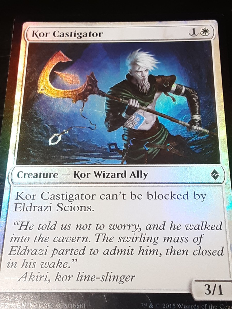 Kor Castigator FOIL , Battle for Zendikar , NM , MTG, FREE