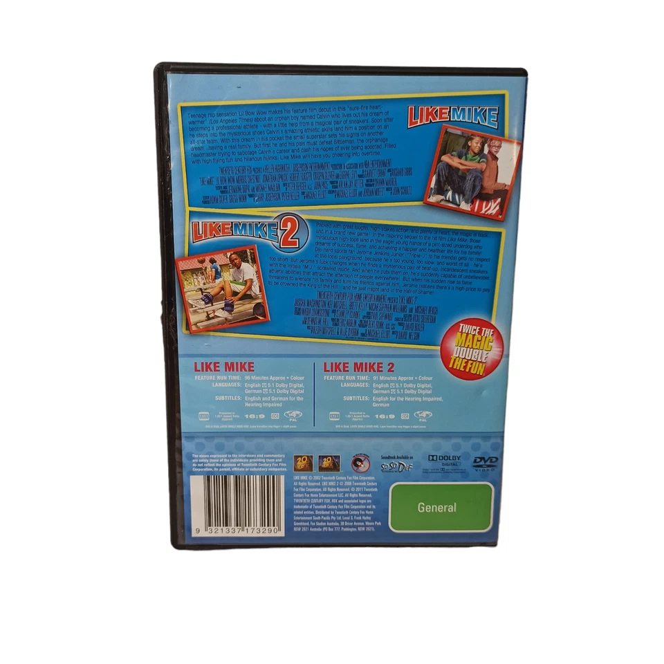 Like Mike 1 2 DVD Movie Children Orphanage Drama Sports Basketball Adoption - Image 2 of 4