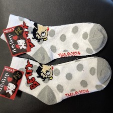 BETTY BOOP Crew Socks 2 Pair Size 9-13 NWT