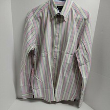 Gant Regular Fit Cotton Pink Stripe Men's Medium Button Down Shirt