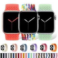 Braided Solo Loop Band Size S 49mm For Apple Watch 10 9 8 7 6 5 4 SE Ultra 2