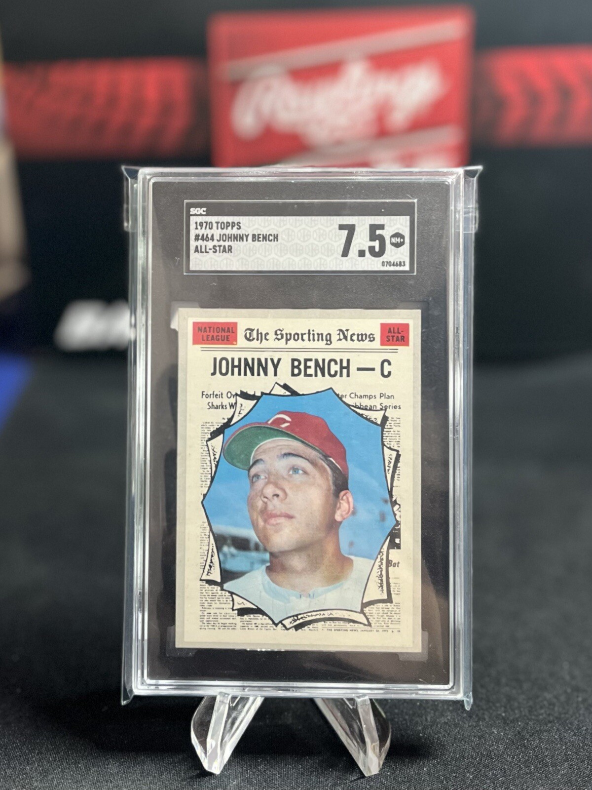 1970 Topps Johnny Bench All-Star #464 SGC 7.5 Reds