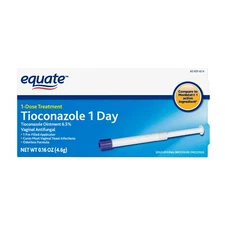 Equate Tioconazole Ointment 6.5% Vaginal Antifungal 1-Dose Vaginal Yeast..+