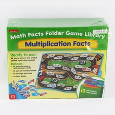 Lakeshore Math facts Folder Game Library Multiplication Facts - NEW