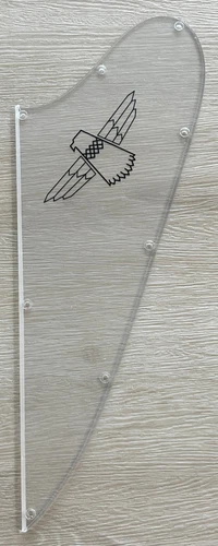 For Gibson Firebird Thunderbird Bass Style Guitar Pickguard Logo Transparent