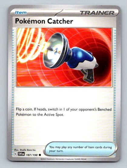 2023 Pokemon Card Scarlet & Violet Pokemon Catcher 187/198