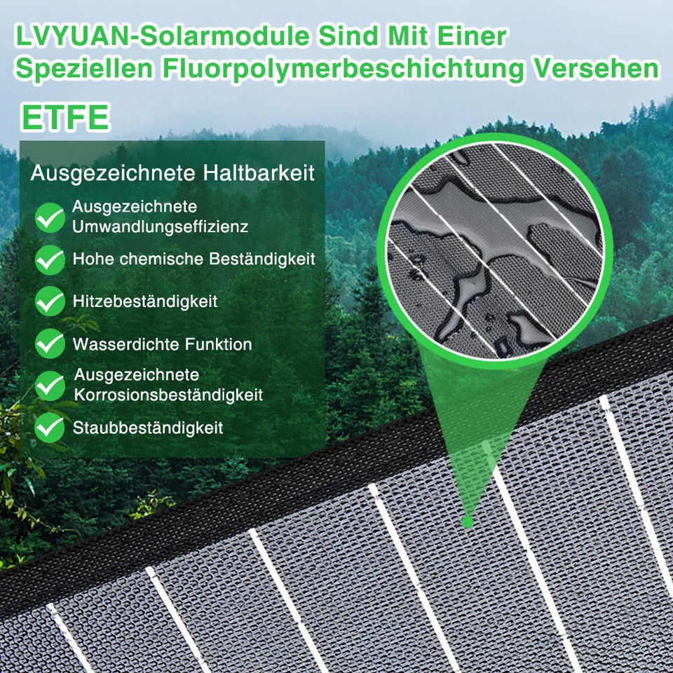 200W 300W 400W Faltbar Solarmodul Solarpanel Ladeset für Powerstation Wohnmobil - Bild 2 von 4