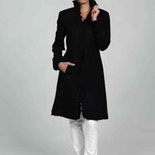 dkny ruffle coat