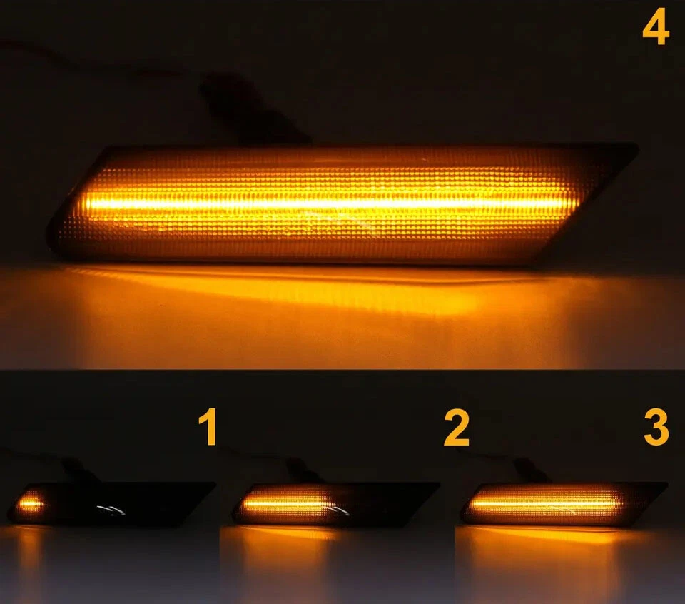 2X Luz de señalización lateral LED secuencial para 97-04 Porsche Boxster 986 911 Foto 2 de 4
