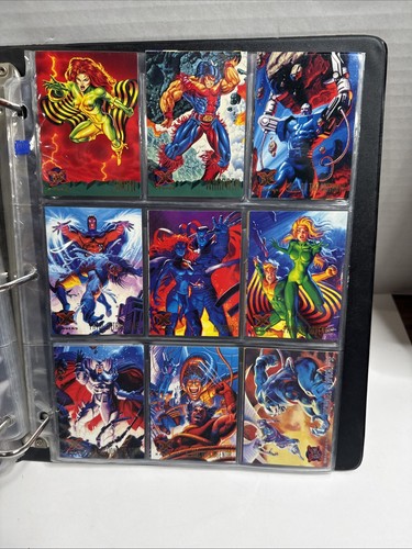 1995 Fleer Ultra X-Men Complete Base Set 1-150 Including Checklist Plus Binder - Picture 15 of 20