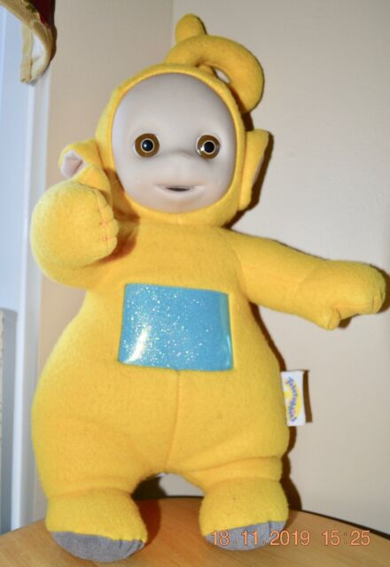 Teletubbie Laa-Laa Hasbro Yellow Plush Doll 1998 Talking - Tested - Working | eBay