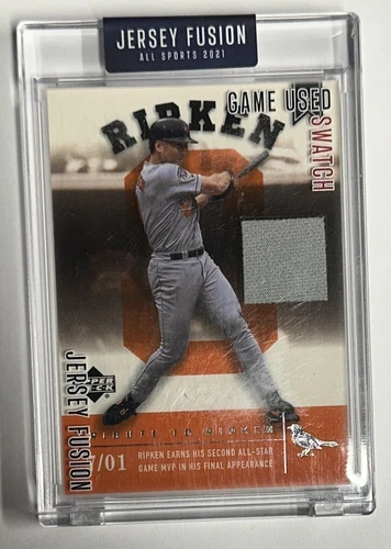2021 Jersey Fusion Game Used Swatch Cal Ripken Jr. Relic