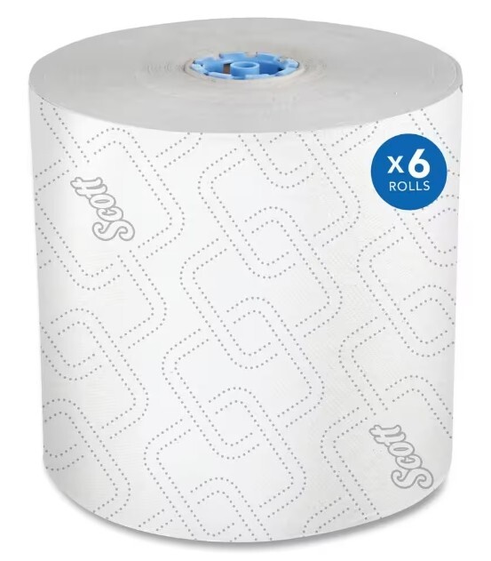 Scott 25702 1150' Roll Pro Hardwound Paper Towels, Blue Core Only 6PK