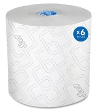 Scott 25702 1150' Roll Pro Hardwound Paper Towels, Blue Core Only 6PK