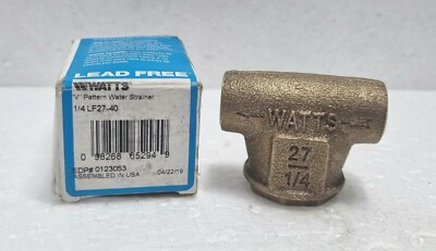 Watts ''V'' Pattern Water Strainer 1/4 LF27-40