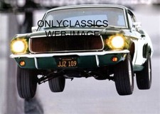 Mustang Fastback Gt Flies Thru Air Bullitt Movie 5x7 Photo Steve Mcqueen Stunt Mustang Fastback Gt Flies Thru Air Bullitt Movie 5x7 Photo Steve Mcqueen Stunt
