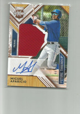 2018 Elite Extra Edition Future Threads Autograph #32 Miguel Aparicio  058/144