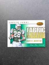 2000 Leaf Certified Fabric of the Game #FG59 Curtis Martin /500