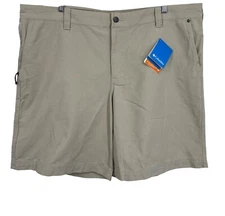 Columbia Mens Beige Roc Ii Short UPF 50 Size 42 Cotton Pockets Causal NWT New