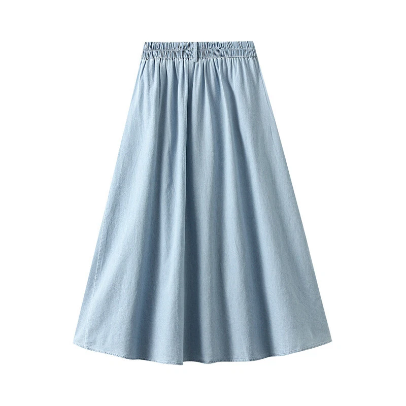 for women autumn/winter new long skirt high-waisted mid-length dress Denim skirt - Image 4 of 4