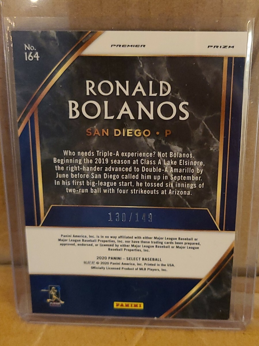 Jonald Bulanadi　リピート割引 2020 Ronald Bolanos Blue Prizm /149 Panini Select Premier