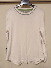 Imove By FDJ French Dressing Jeans Thermal Long Sleeve Shirt L. White