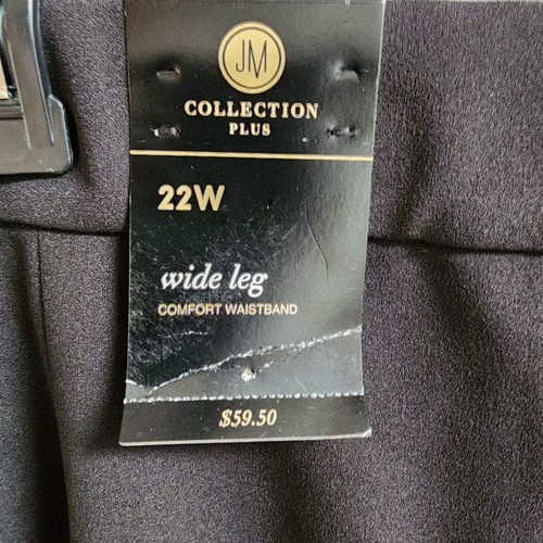 JM Collection Womens Black Comfort Waist Seamed Dress Pants Plus Size 22W NEW - Picture 5 of 6