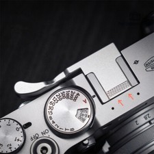 Hot Shoe Thumb Up Grip for Fujifilm X100VI Camera Support Aluminum Handle Silver