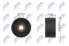 RNK-FR-017 NTY Tensioner Pulley, V-Belt for FORD